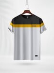 ZAIAX BLACK YELLOW WHITE DESIGN TSHIRT - BYW