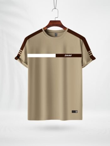 ZAIAX CREAM COLOR DESIGN TSHIRT - NEWC