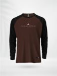 ZAIAX BLACK COFFEE FULL SLEEVE RAGLAN TSHIRT -FLRGBCF