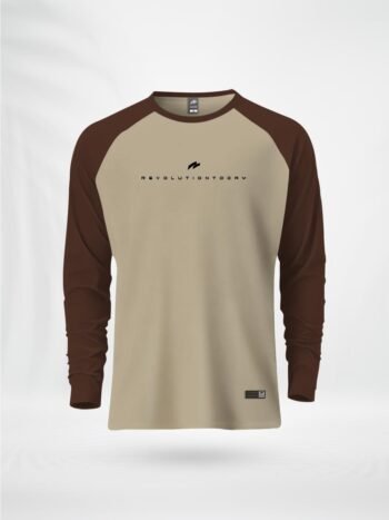 ZAIAX COFFEE CREAM FULL SLEEVE RAGLAN TSHIRT -FLRGCFC