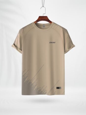 ZAIAX CREAM PRINT TSHIRT- JHIC2