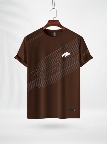 ZAIAX COFFEE COLOR PRINT TSHIRT - JHICF