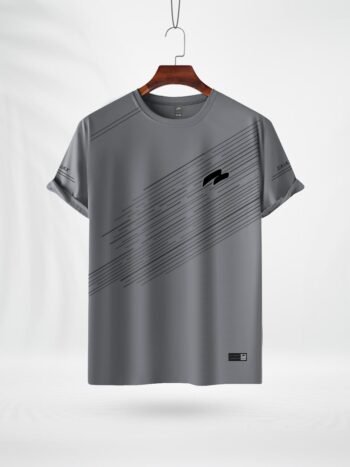 ZAIAX GRAY PRINT TSHIRT- JHIG