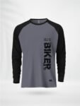 ZAIAX BLACK GREY FULL SLEEVE RAGLAN TSHIRT - JBGBKR