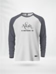 ZAIAX GREY WHITE FULL SLEEVE RAGLAN TSHIRT - JGWAW