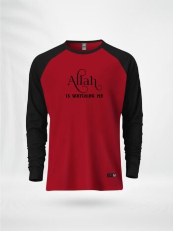 ZAIAX BLACK RED FULL SLEEVE RAGLAN TSHIRT - JBRAW