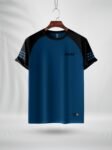 ZAIAX BLACK PETROL BLUE RAGLAN TSHIRT - RGBPB