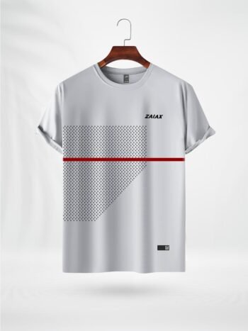 ZAIAX WHITE CIRCLE PRINT TSHIRT - CKW