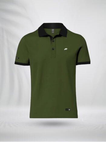 ZAIAX OLIVE BASIC POLO - PLSBOL