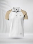ZAIAX CREAM WHITE RAGLAN POLO - PLRGCW