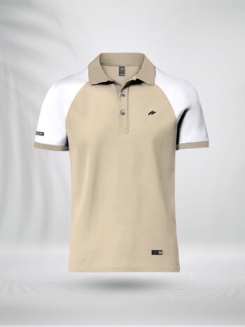 ZAIAX WHITE CREAM RAGLAN POLO - PLRGWC