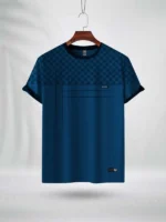 ZAIAX PETROL COLOR CHESS PRINT TSHIRT – DBAPB