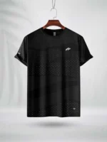 ZAiAX BLACK DOT PRINT TSHIRT – DTPBL