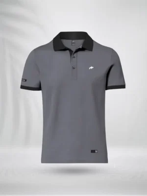 ZAIAX GREY BASIC POLO – PLSBG