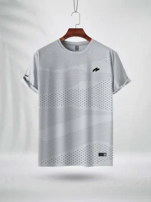 ZAiAX WHITE DOT PRINT TSHIRT – DTPW