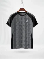 ZAIAX BLACK GREY PRINT TSHIRT-DRBG