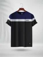 ZAIAX NAVY WHITE BLACK DESIGN T-SHIRT – NWB