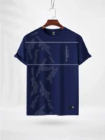 ZAIAX NAVY PRINT TSHIRT- HRMN