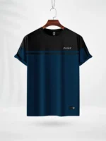 ZAIAX BLACK PETROL BLUE COMBINATION TSHIRT – CB2BPB