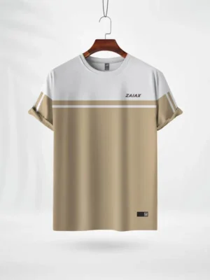 ZAIAX WHITE CREAM COMBINATION TSHIRT – CB2WC