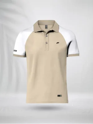 ZAIAX WHITE CREAM RAGLAN POLO – PLRGWC