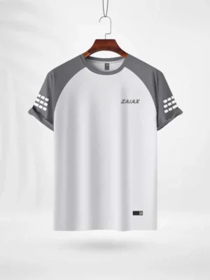 ZAIAX GREY WHITE RAGLAN TSHIRT – RGGW