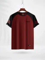ZAIAX BLACK MAROON RAGLAN TSHIRT – RGBMR