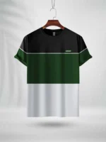 ZAIAX BLACK BOTTOLE GREEN WHITE DESIGN TSHIRT- BBGWWL
