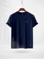 ZAIAX NAVY PRINT TSHIRT- JHIN2