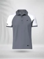 ZAIAX WHITE GREY RAGLAN POLO – PLRGWG