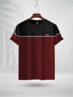 ZAIAX BLACK MAROON DESIGN TSHIRT- BMWL