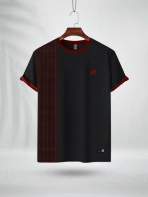 ZAIAX BLACK RED PRINT TSHIRT – 1SDPB