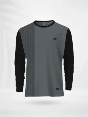 ZAIAX BLACK GRAY FULL SLEEVE PRINT TSHIRT – FL1SDPBG