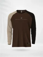 ZAIAX CREAM COFFEE BLACK FULL SLEEVE REGLAN TSHIRT – FL1RGCCFB