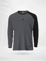 ZAIAX GRAY BLACK FULL SLEEVE REGLAN TSHIRT – FL1RGGB