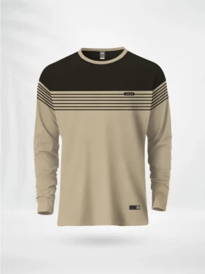 ZAIAX BLACK CREAM FULL SLEEVE DESIGN TSHIRT – FLVLBC