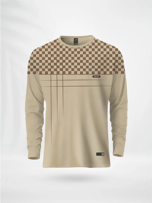 FLDBAC ZAIAX CREAM FULL SLEEVE PRINT TSHIRT – FLDBAC