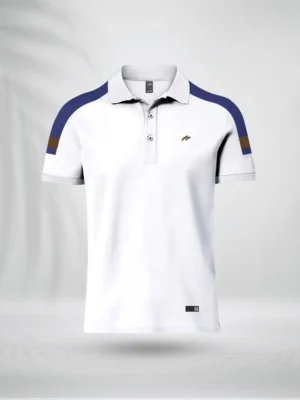 ZAIAX WHITE DESIGN POLO – PLSLVDW