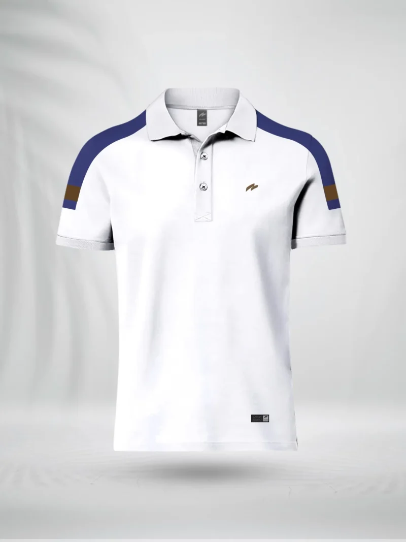 ZAIAX WHITE DESIGN POLO – PLSLVDW