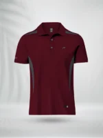 ZAIAX MAROON DESIGN POLO – PLNKSM