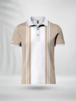 ZAIAX CREAM WHITE DESIGN POLO – PL4LNCW