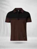 ZAIAX BLACK COFFEE BLUE DESIGN POLO - PLCBBCF