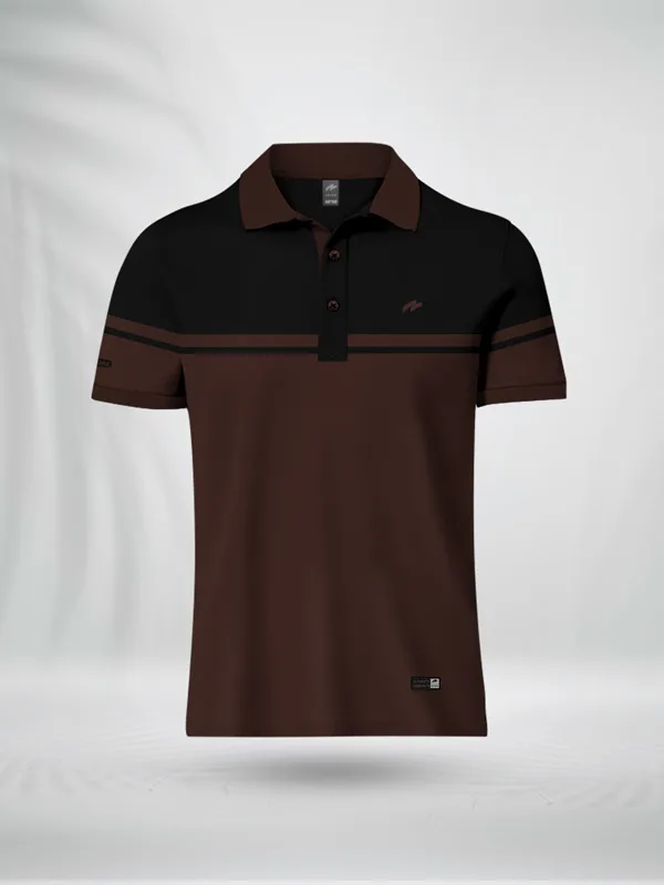 PLCBBCF ZAIAX BLACK COFFEE BLUE DESIGN POLO - PLCBBCF