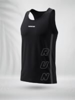 ZAIAX NON STOP RUN BLACK TANK TOP - TTRNB