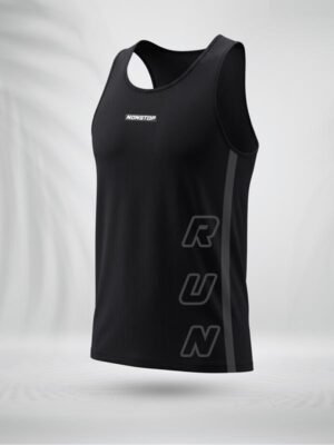 ZAIAX NON STOP RUN BLACK TANK TOP - TTRNB