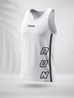 ZAIAX NON STOP RUN WHITE TANK TOP - TTRNW