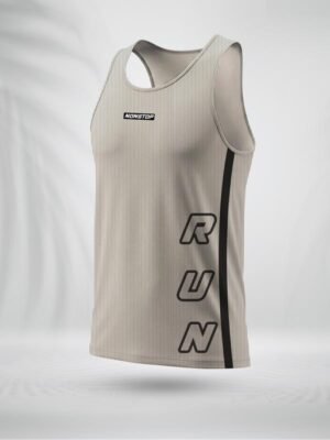 ZAIAX NON STOP RUN CREAM TANK TOP - TTRNC