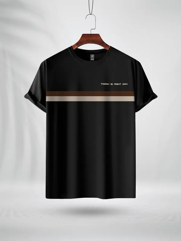 TRDB ZAIAX BLACK PRINT TSHIRT- TRDB