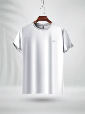 ZAIAX WHITE COTTON TSHIRT - CSLDAW