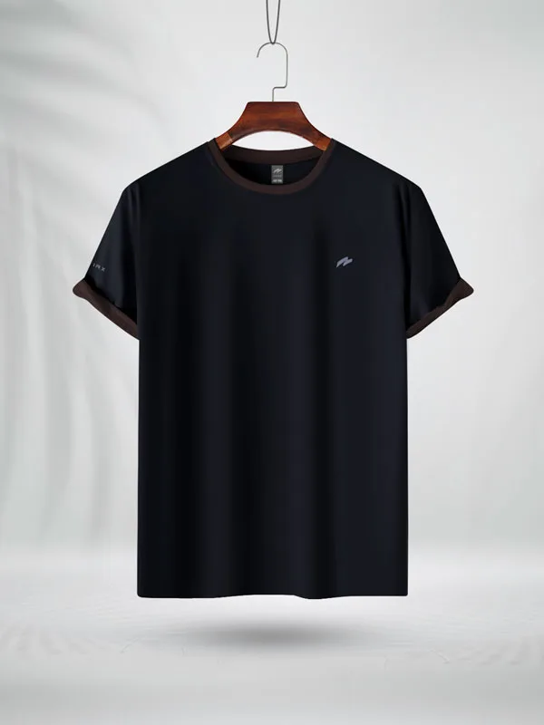 CSLDCFB ZAIAX BLACK COTTON TSHIRT - CSLDCFB